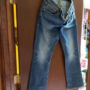 American Eagle Outfitters Men's Dark Blue Bootcut Jeans